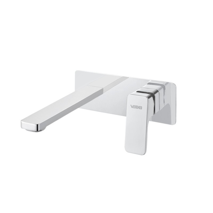 Bateria umywalkowa ścienna Vedo Mito bez korka chrom - sanitbuy.pl