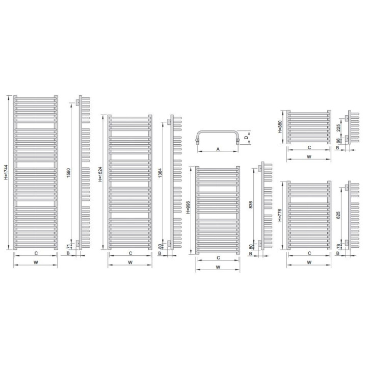 Grzejnik Enix Focus (FX) 74,6x81,8 cm - biały błyszczący- sanitbuy.pl