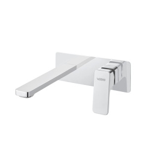 Bateria umywalkowa ścienna Vedo Mito z korkiem klik-klak chrom - sanitbuy.pl