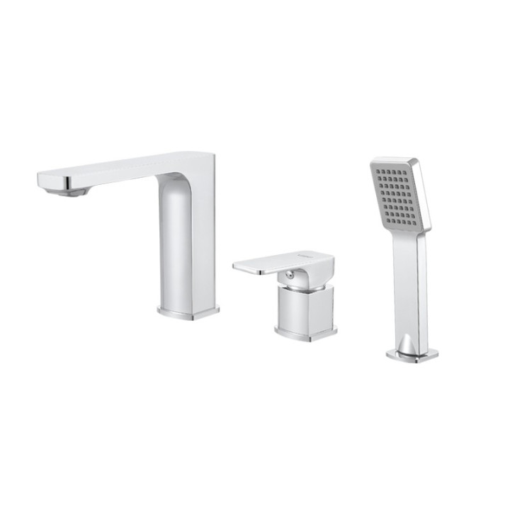 Bateria wannowa 3-otworowa Vedo Mito słuchawka 1-funkcyjna ABS chrom- sanitbuy.pl