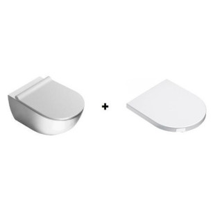 Miska Catalano Sfera 35x54 cm, New Flash, bezrantowa +deska wolnoopadająca cienka- sanitbuy.pl