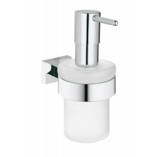 Dozownik na mydło Grohe Essentials Cube z uchwytem chrom - sanitbuy.pl