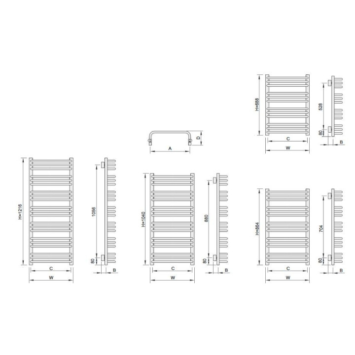 Grzejnik Enix Aster (A) 60x174,4 cm - biały błyszczący- sanitbuy.pl