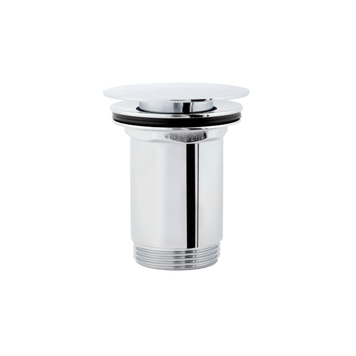 Korek Klik-Klak Omnires do syfonu umywalkowego, cylindryczny, płaski, chrom- sanitbuy.pl