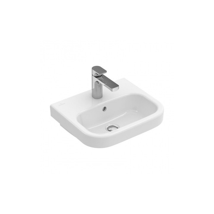Umywalka mała wisząca Villeroy & Boch Architectura 50x38 cm z przelewem, biała Weiss Alpin- sanitbuy.pl
