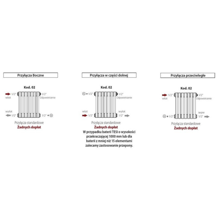 Grzejnik Irsap Tesi 2 60x90 cm - biały- sanitbuy.pl