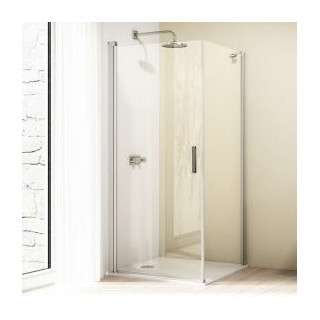 Drzwi skrzydłowe 4-kątne Huppe Design Pure ze stałym segmentem 100x200cm- sanitbuy.pl