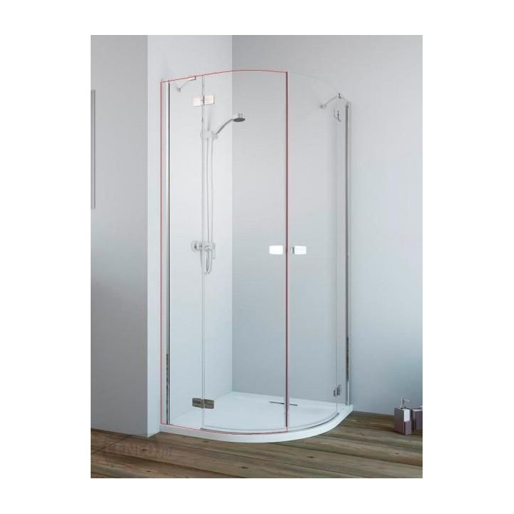 Kabina półokrągła Radaway Fuenta New PDD, 100 cm, część prawa- sanitbuy.pl