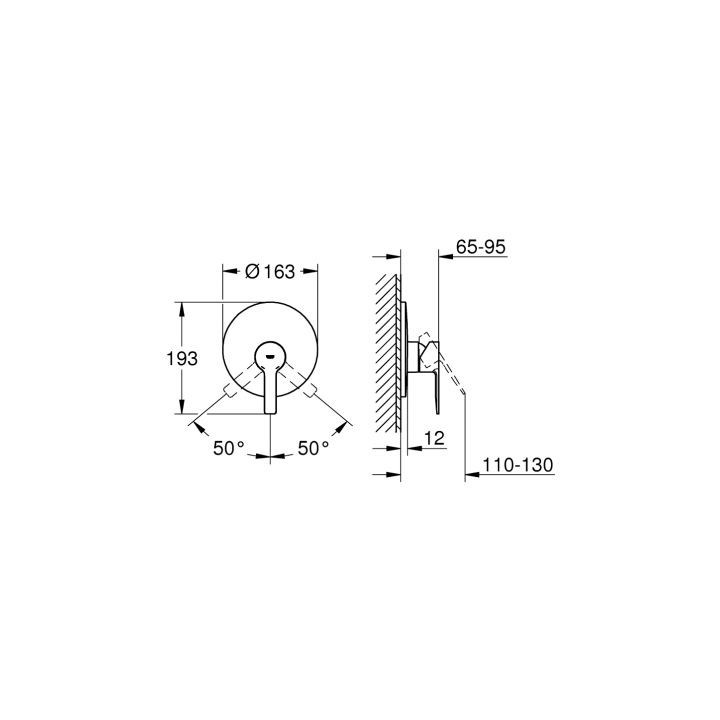 Bateria prysznicowa podtynkowa Grohe LIneare chrom - sanitbuy.pl