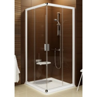 Kabina kwadratowa Ravak Blix BLRV2-80 narożna polerowane aluminium + grafit - sanitbuy.pl