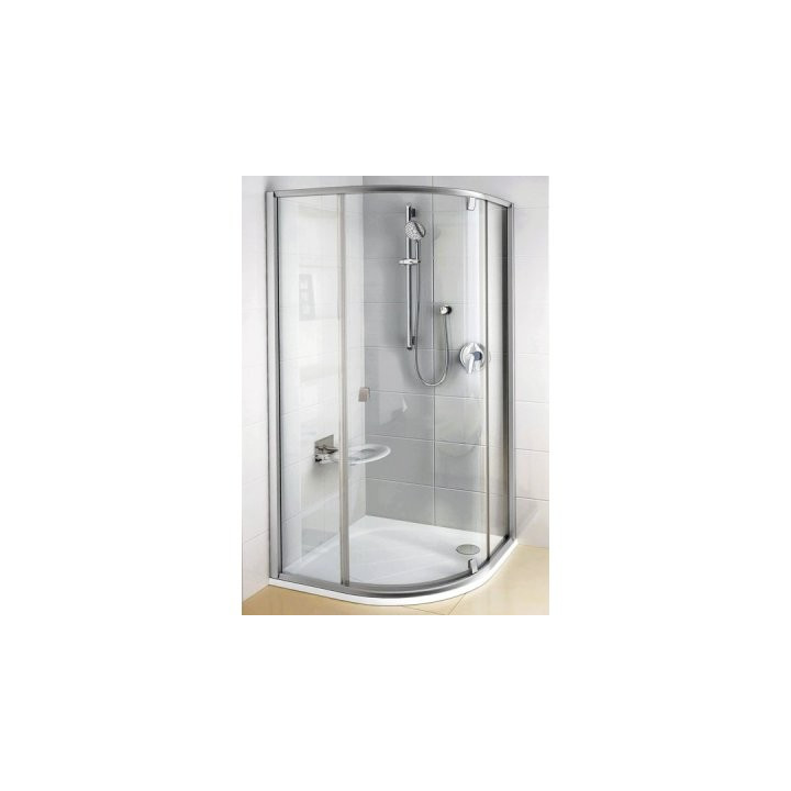 Kabina prysznicowa Ravak Pivot PSKK3-100 półokrągła polerowane aluminium + transparent PSKK3 - sanitbuy.pl
