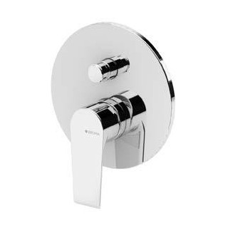 Pojedynczy przełącznik/zawór Bruma Nautic, deszczownica 23 cm chrom- sanitbuy.pl