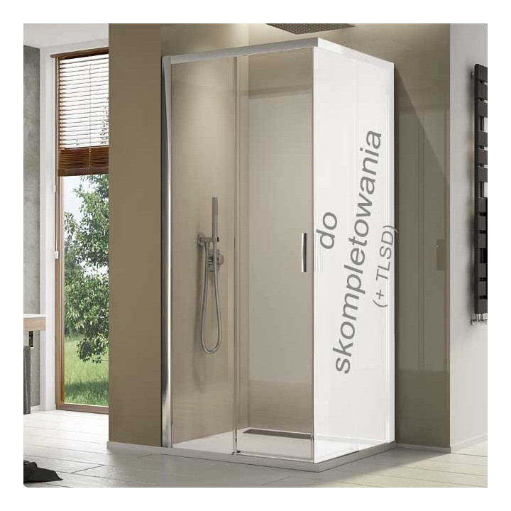 Drzwi Sanswiss TOP-LINE S 90 cm lewe Wejście narożne z drzwiami rozsuwanymi- sanitbuy.pl