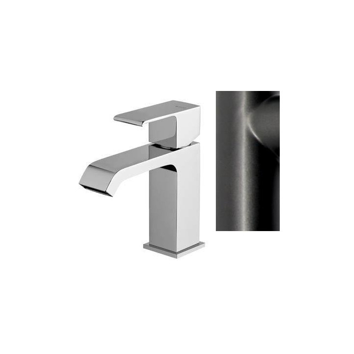 Bateria umywalkowa stojąca Bruma Linea satyna- sanitbuy.pl