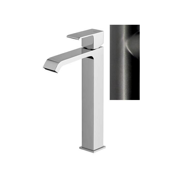 Bateria umywalkowa stojąca Bruma Linea wysoka 290 mm, satyna- sanitbuy.pl