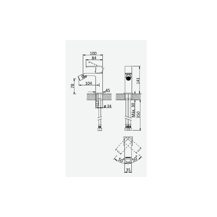 Wylewka umywalkowa sufitowa Bruma Linea długość 1500 mm, sunset- sanitbuy.pl