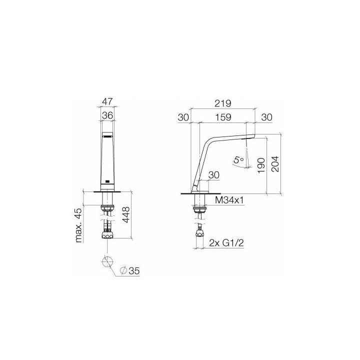 Wylewka umywalkowa, Dornbracht CL.1 chrom - sanitbuy.pl