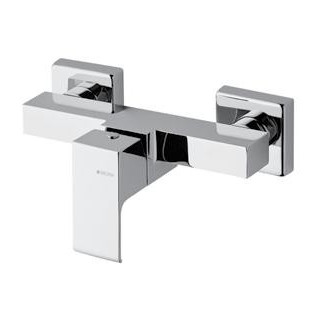 Zestaw natryskowy z baterią nwannową 3 otworową Bruma Linea z przelewem i deszczownicą 25 cm, sunset- sanitbuy.pl