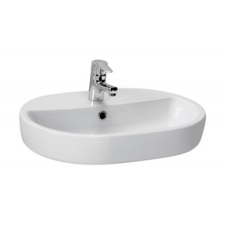 Umywalka 60 cm nablatowa Cersanit Caspia Oval biała - sanitbuy.pl