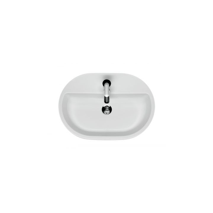 Umywalka 60 cm nablatowa Cersanit Caspia Oval biała - sanitbuy.pl