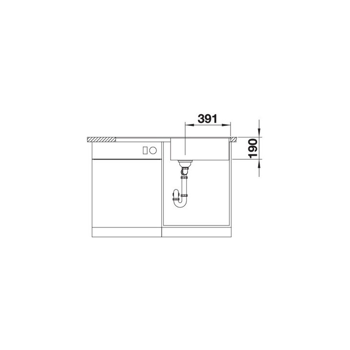 Zlewozmywak granitowy Blanco Metra XL 6 S-F Silgranit PuraDur jednokomorowy 99x49 cm z ociekaczem, z korkiem automatycznym, antr