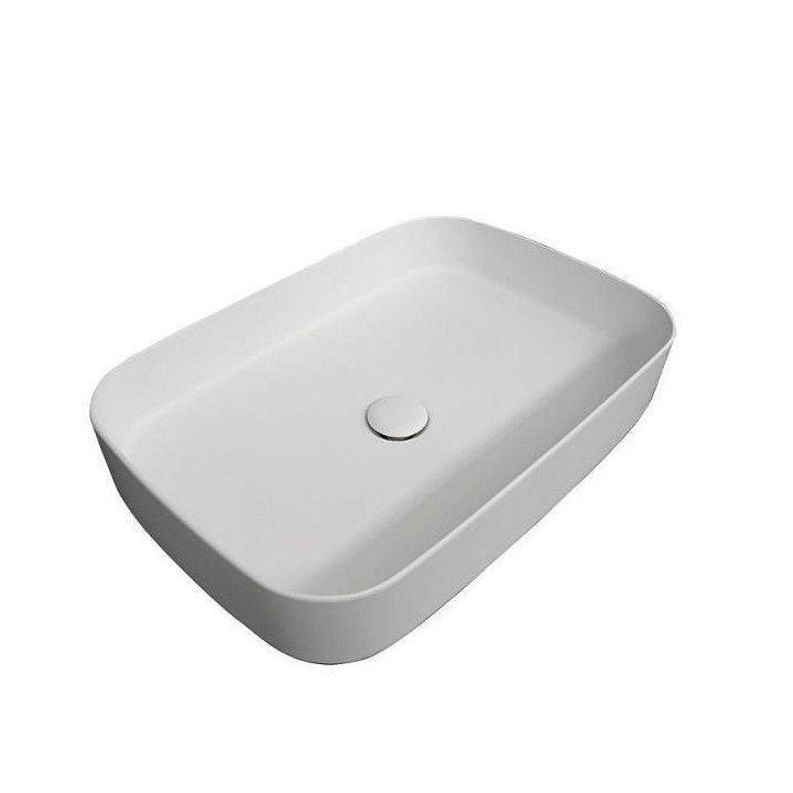 Umywalka Cielo Shui Comfort stawiana na blat, prostokątna, 60x40 cm, Brina- sanitbuy.pl