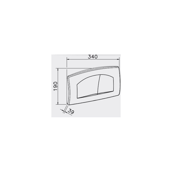 Przycisk spłukujący Jomo Start/Stop do spłuczek podtynkowych TSR biały- sanitbuy.pl