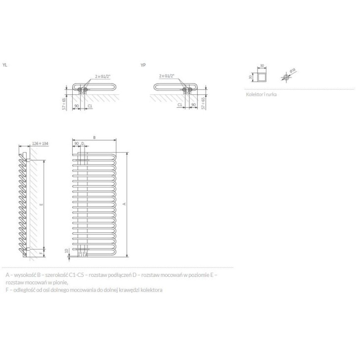 Grzejnik Terma Michelle 162x60 cm - grzejnik lakier, maskownica lakier- sanitbuy.pl