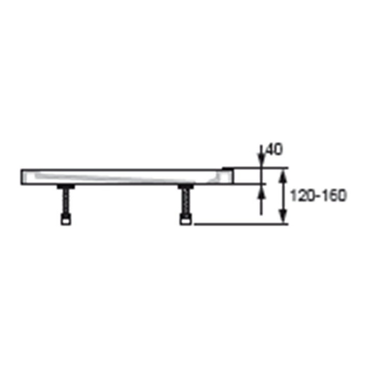 Nóżki do brodzika Huppe Purano 1/4 koła- sanitbuy.pl