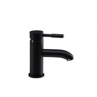 Bateria umywalkowa Valvex Vegane Nero jednouchwytowa z korkiem, czarna - sanitbuy.pl