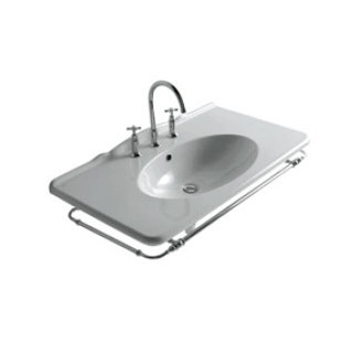 Wieszak na ręcznki do umywalki Globo Paestum 100cm chrom- sanitbuy.pl