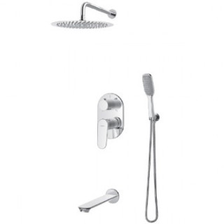 Kompletny zestaw wannowy podtynkowy Vedo Otto chrom- sanitbuy.pl