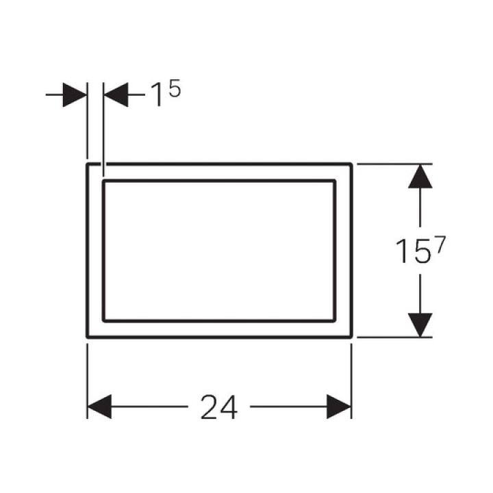Geberit Sigma60 ramka chrom połysk - sanitbuy.pl