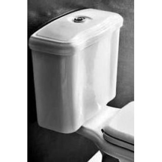 Spłuczka do kompaktu WC Kerasan Retro, biała- sanitbuy.pl