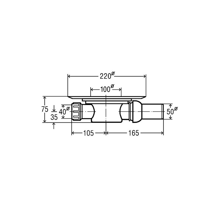 Odpływ podłogowy Viega Advantix DN70 szary- sanitbuy.pl