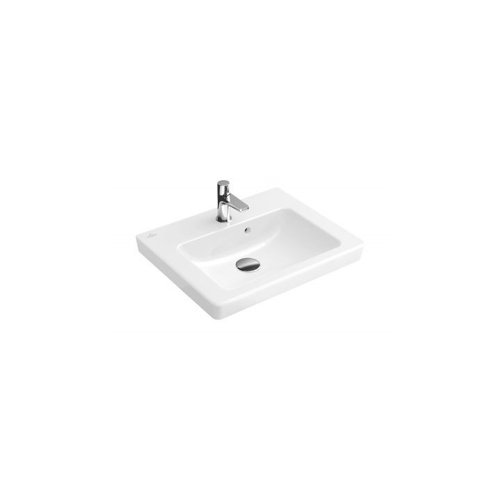 Umywalka prostokątna Villeroy & Boch Subway 2.0 50x40 cm szlifowana z powłoką CeramicPlus, biała- sanitbuy.pl