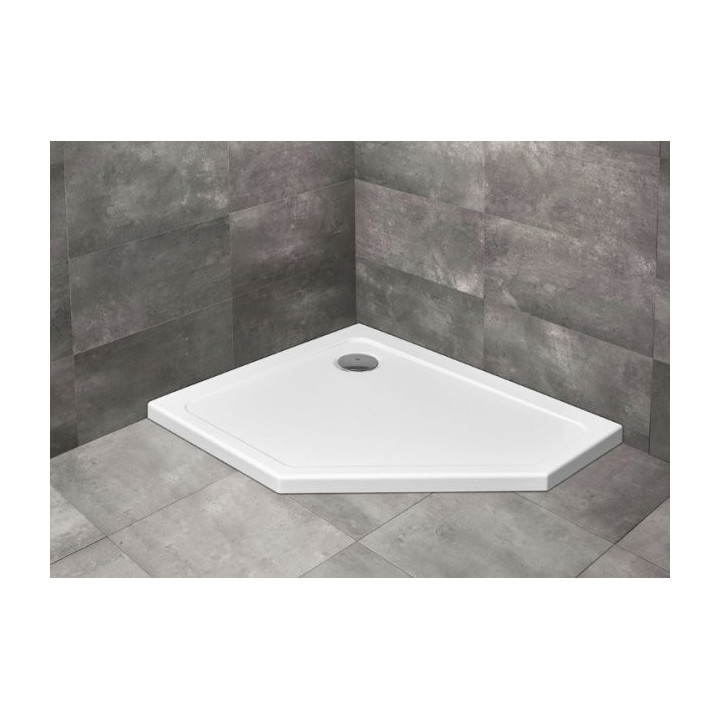 Brodzik pięciokątny lewy Radaway Doros PT E 100x80cm biały- sanitbuy.pl
