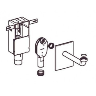 Geberit Zestaw odpływowy umywalkowy, ścienny chrom błyszczący 151.120.21.1- sanitbuy.pl