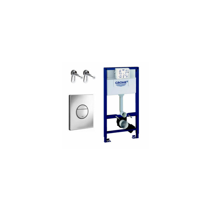 Grohe Rapid SL 3 w 1 Stelaż podtynkowy Rapid SL H113 z przyciskiem Nova Cosmopolitan, chrom- sanitbuy.pl