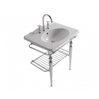 Umywalka wisząca Globo Paestum 75x55x19 cm, biała- sanitbuy.pl