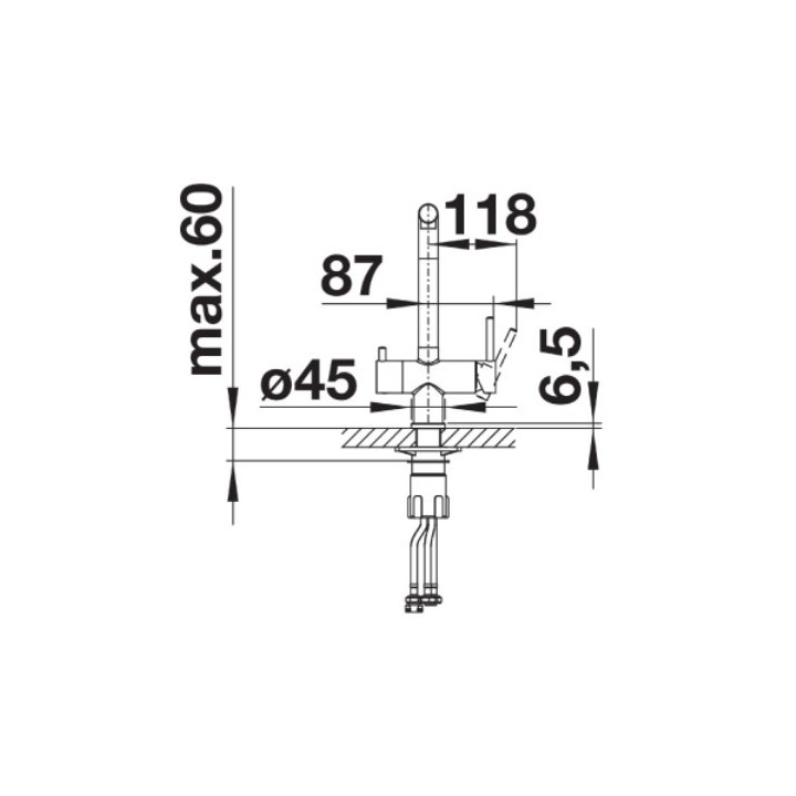 Bateria kuchenna Blanco Fontas II antracyt/chrom- sanitbuy.pl