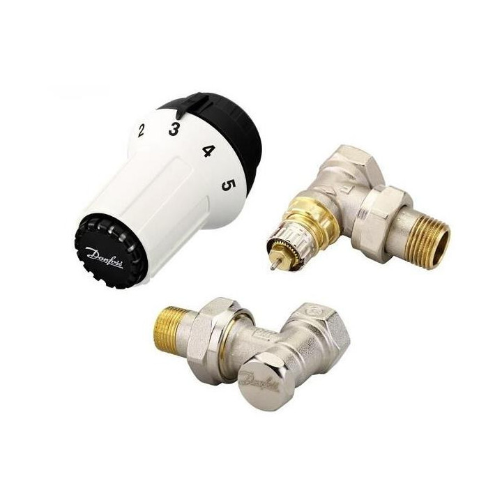 Zestaw Danfoss VHX-Duo kątowy - chrom- sanitbuy.pl