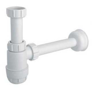 Syfon umywalkowy McAlpine niski PCV, biały- sanitbuy.pl