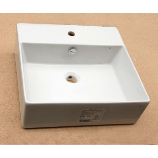 Umywalka ArtCeram Quadro stawiana na blat/ścienna prostokątna 50x48cm, biała- sanitbuy.pl