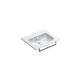 Catalano umywalka Sfera podwieszana z przelewem bez otworu 60x50cm, biała- sanitbuy.pl