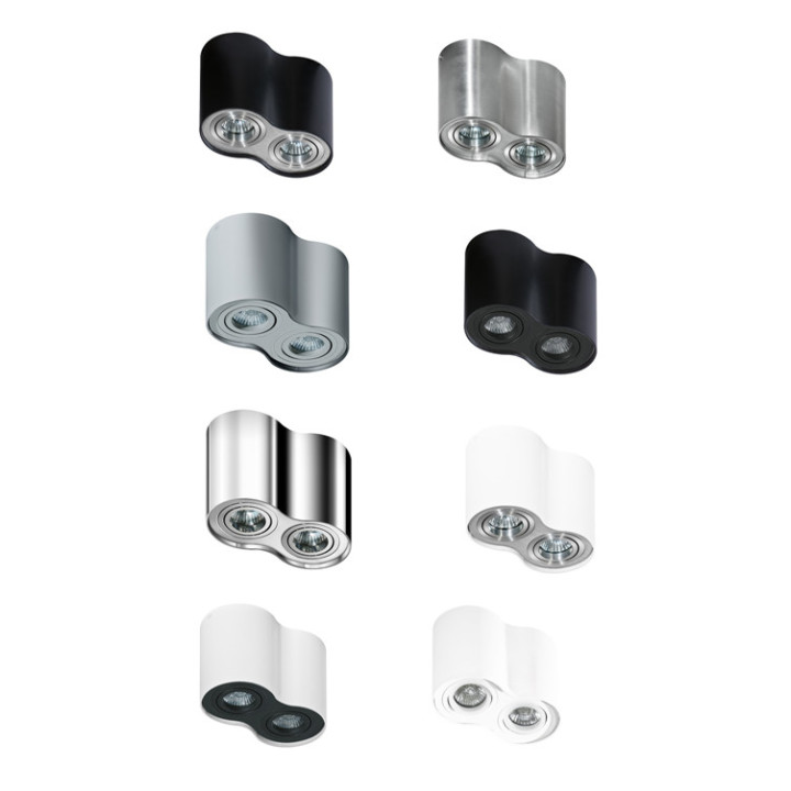 Lampa techniczna Azzardo Bross 2 White/Aluminium- sanitbuy.pl