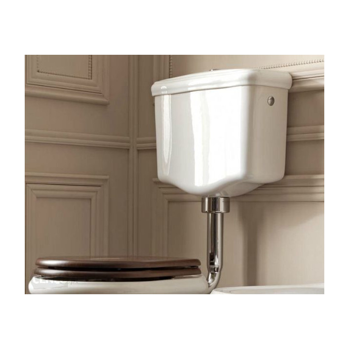 Mechanizm spłukujący Kerasan Retro do dolnopłuku, złoty- sanitbuy.pl