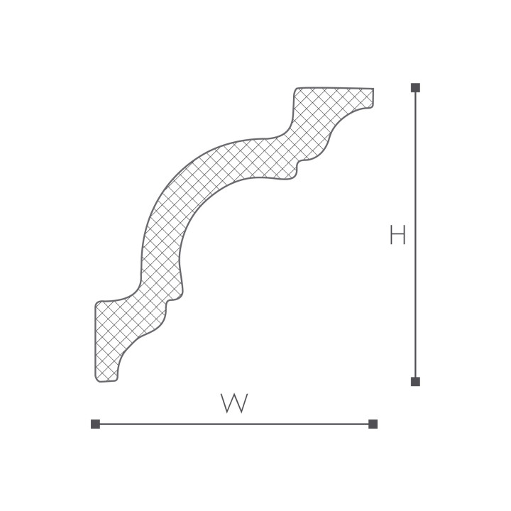Listwa przysufitowa NMC Nomastyl 110x110x2000 mm- sanitbuy.pl