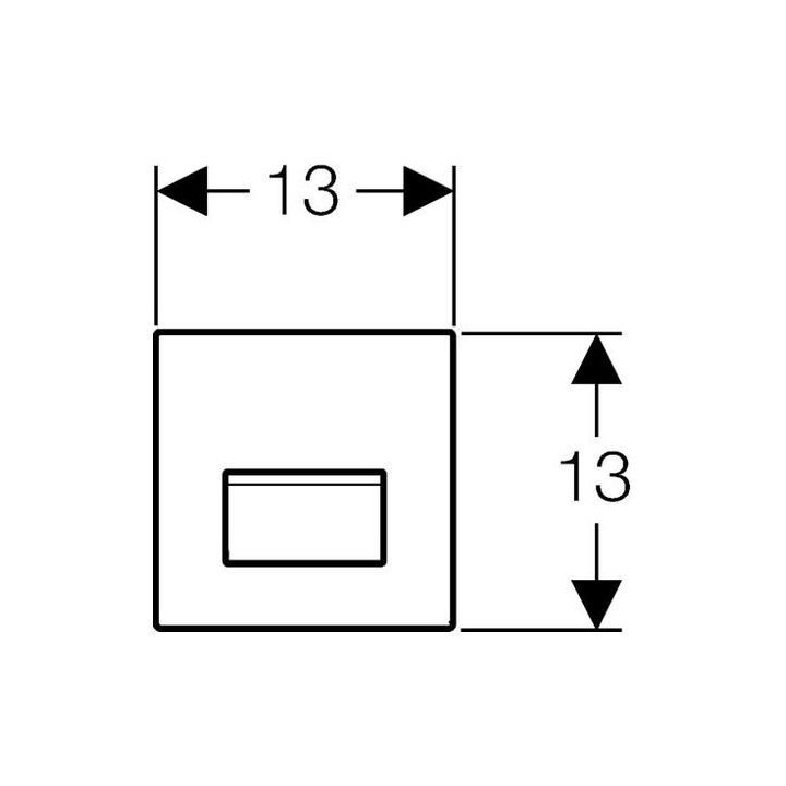 Przycisk spłukujący Geberit Sigma 50 do pisuaru pneumatyczny ręczny, biały- sanitbuy.pl
