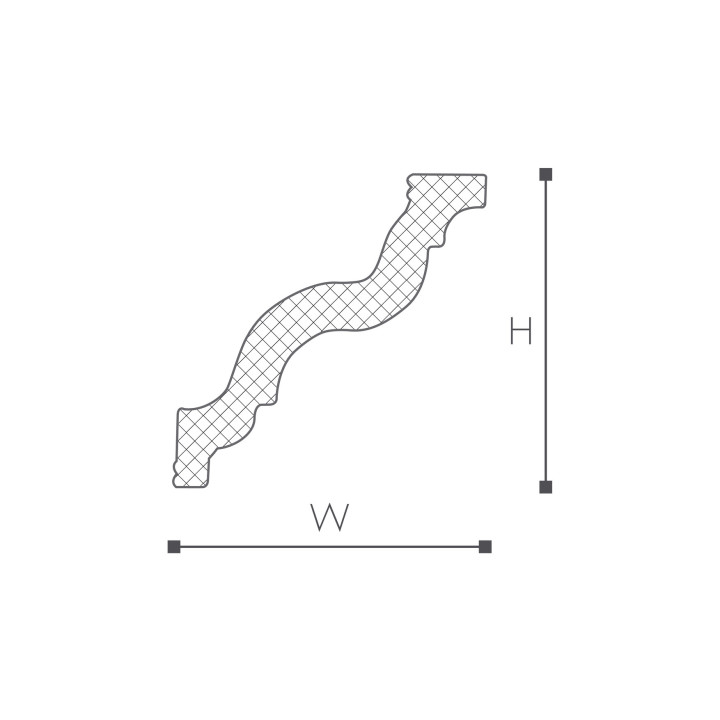 Listwa przysufitowa NMC Nomastyl 80x85x2000 mm- sanitbuy.pl